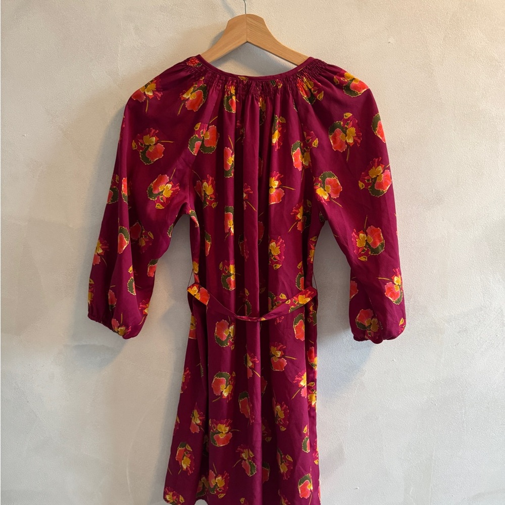 Target x Tucker - Vibrant Floral Dress with Waist Tie - Size XS - Picture 5 of 5